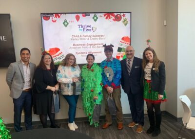 Work group council during the Holiday party