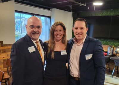 Diana Santangelo, Director of Thrive by Five with Co-Chairs Ric Banciella (left) with Children's Movement Florida and Jason Soos with Synovus Bank.