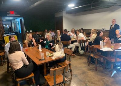 Photo of attendees at the networking event.