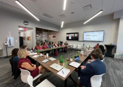 Thrive by Five meeting piror to holiday party