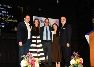 Diana Santangelo photographer with her boss Jesse Coraggio (middle), and her co-chairs: Jason Soss (left), and Ric Banciella
